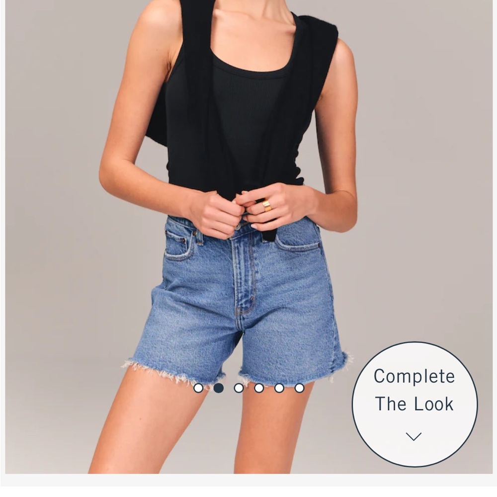 Abercrombie & Fitch Dad Shorts high rise